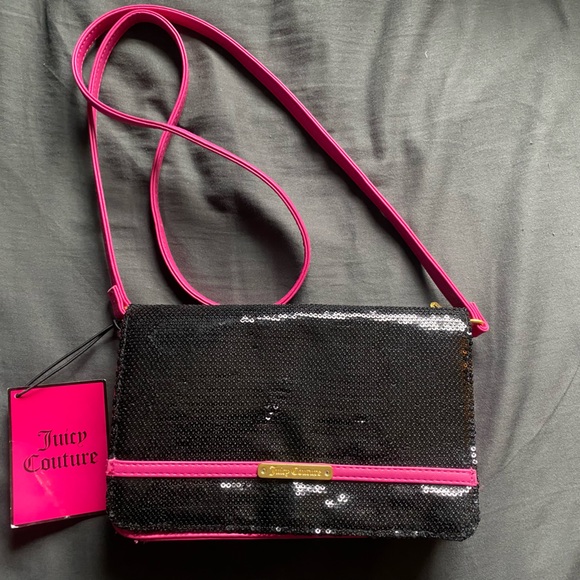 Black and Pink Juicy Couture Purse - Picture 1 of 5